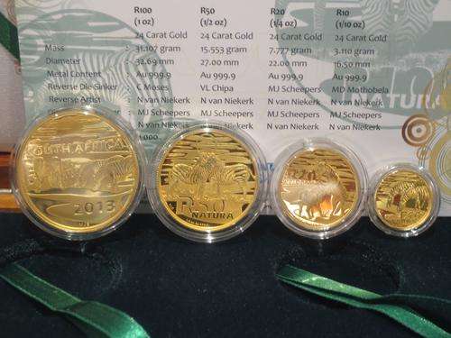 2013 Natura Zebra Gold Prestige Set - Nature's Families | SA MINT PRICE: R35 250 | FUN SUNDAY |