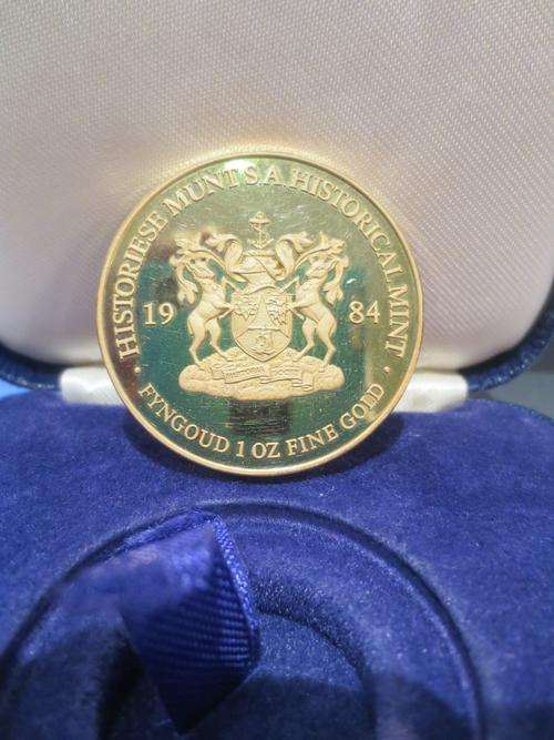1984 South African Historical Mint 1oz Fine Gold # RARE # FUN SUNDAY #