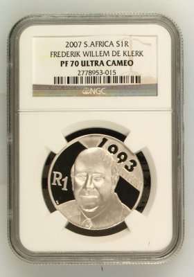 2007 Protea FW De Klerk R1 Silver NGC PF70 | PERFECT | FUN SUNDAY |