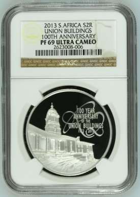 2013 Union Buildings 100th Anniversary Silver R2 Crown NGC PF69 | FIRST EVER GRADED | FUN SUNDAY |