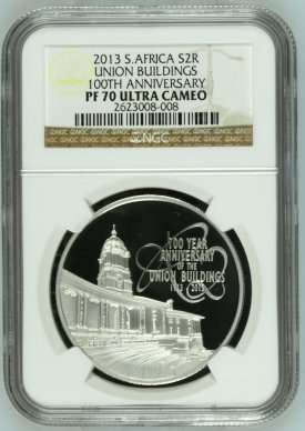 2013 Union Buildings 100th Anniversary Silver R2 Crown NGC PF70 | PERFECT 70 | FUN SUNDAY |