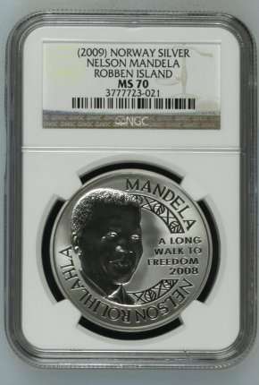 2009 Nelson Mandela Robben Island 1oz Silver NGC MS70 | PERFECT Mint State 70 | FUN SUNDAY |