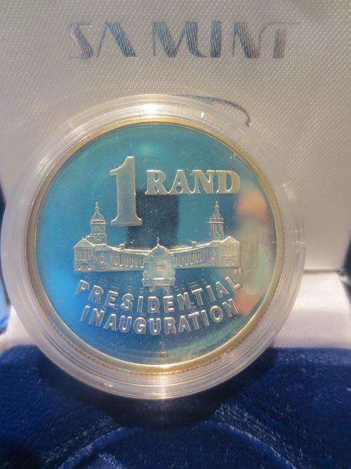 1994 Presidential Inauguration R1 Silver in Original SA Mint Box | ONE FUN DAY |