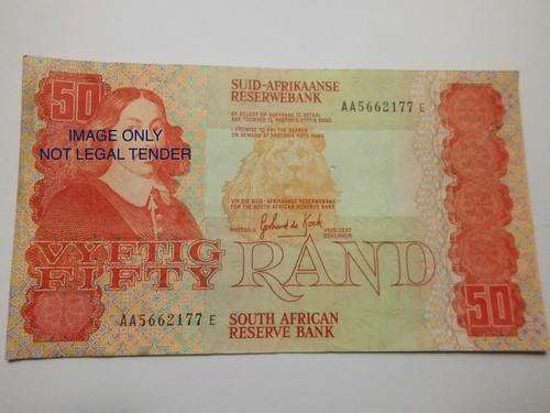 1984 GPC DE KOCK FIFTY RAND NOTE | AA Series | FUN SUNDAY |