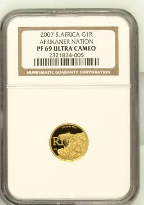 ### Afrikaner 1/10th - NGC Graded PF69 - Extremely Rare ### Crazy R1 Start ###