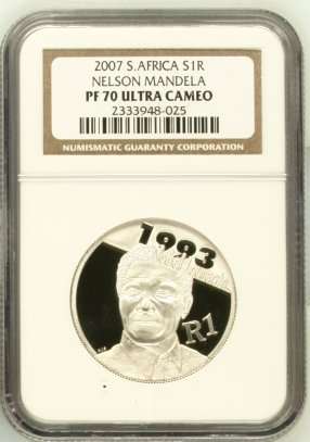### Perfect PF70 NGC Graded - Nelson Mandela R1 Silver ### Crazy R1 Start ###