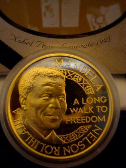 Nelson Mandela - Long Walk To Freedom & FW de Klerk 1oz Gold 24 Carat (999.99) @@@ R1 Start