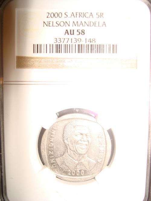 2000 Nelson Mandela R5 NGC AU58 @ R1 Start
