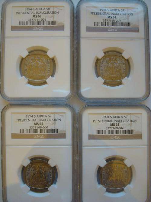 1994 R5 Inauguration NGC MS61, MS62, MS63 & MS64 - Get All 4 @@@ R1 Start