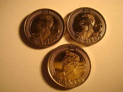 3 x Mandela 90th Birthday R5 Coins - Snap Auction @@@ R1 Start