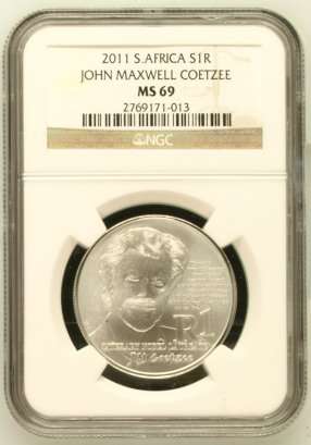 2011 Protea John Maxwell Coetzee R1 Silver NGC MS69 ### YES MS69 ### R1 Start