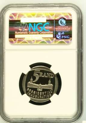 1994 Mandela Inauguration R5 NGC PF69 Ultra Cameo @@@ Partial Steps @@@ RARE @@@ Crazy R1 Start @@@