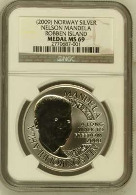 2009 Nelson Mandela Robben Island 1oz Silver NGC MS69 ### YES MS69 ### R1 Start