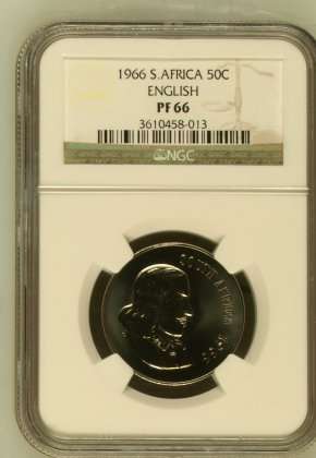 1966 SA English 50c NGC Graded PF66 ### Finest Known ### R1 Start