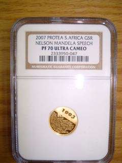 ### Perfect ### PF70 Nelson Mandela Speech 1/10th Gold ### Crazy R1 Start ###