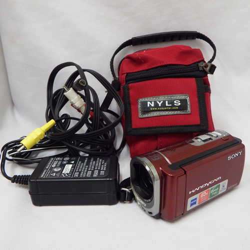 Sony Handycam DCR - SX33 Digital Video Camera Recorder with bag, charger & cables - Like new