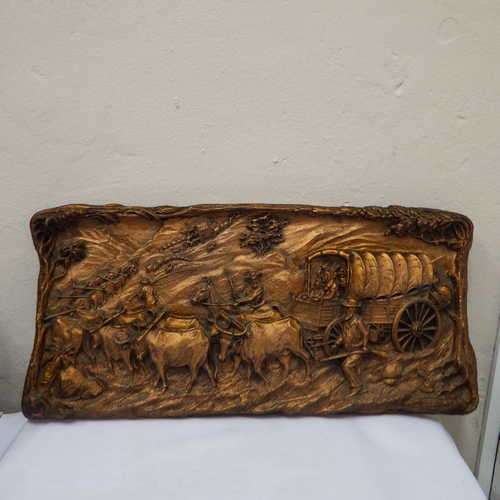 Vintage Great Trek wall plate - Size : 64 x 30 cm