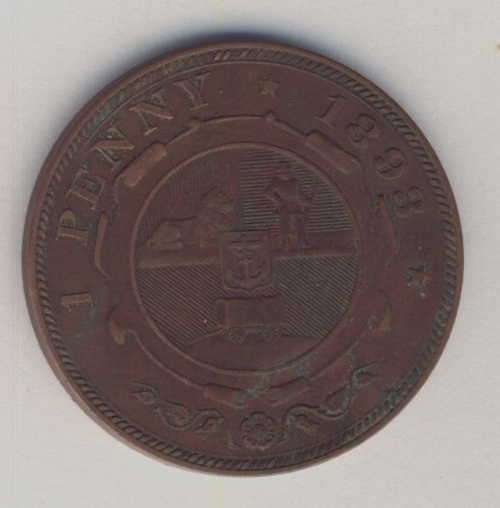 1893 ZAR Kruger penny - Scarce