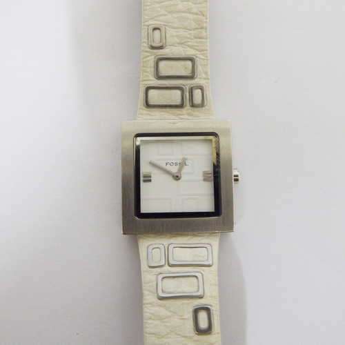Fossil square face ladies quartz fashion watch
