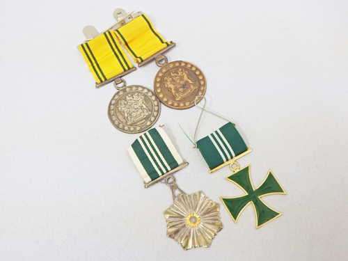 Lot of 4 Medals awarded to Sgt. J.C. Du Toit - as per list