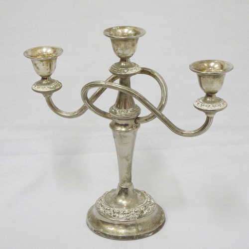 Silver plated candle holder