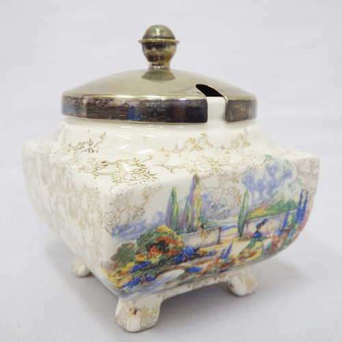English Ware Lancaster Sandland Ltd. Hanley England sugar / jam pot