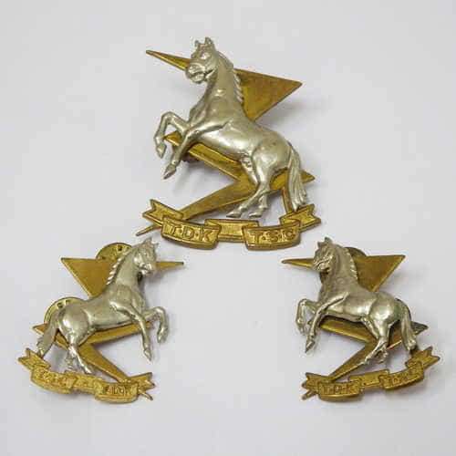 Set of Technical Services Corps cap and collar badges