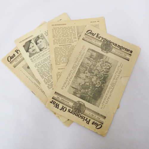 Lot of 4 WW2 Our Prisoners of War News books - Well used