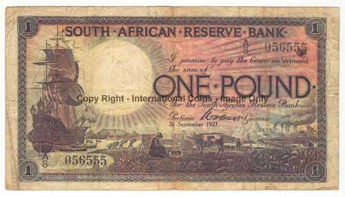 1921 One Pound banknote - Fine