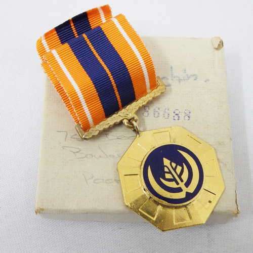Swivel type Pro Patria medal with ribbon - No 86688 - T. Hitchin