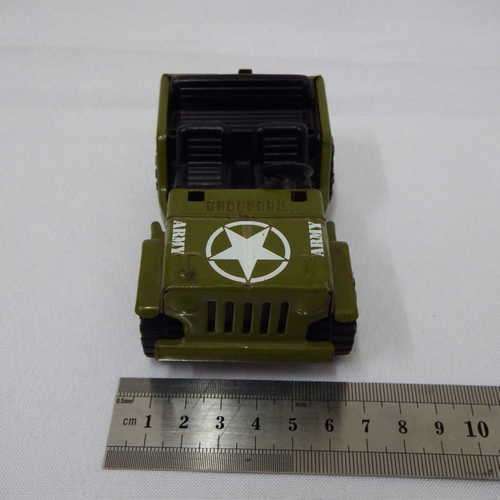 Vintage Buddy L Army Jeep - Pressed Steel