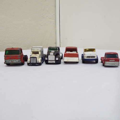 Lot of 6 vintage toy trucks