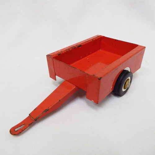 Vintage pressed steel toy trailer