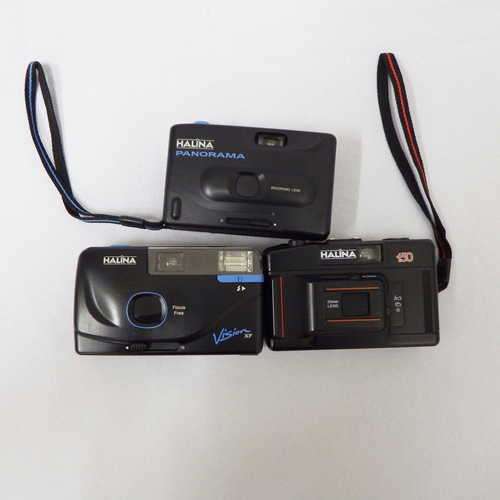 Lot of 3 Halina instant cameras