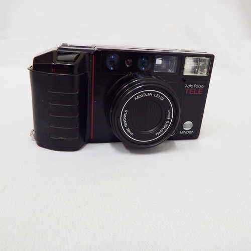 Minolta AF-Tele 38 mm to 60 mm point and shoot 35 mm film camera