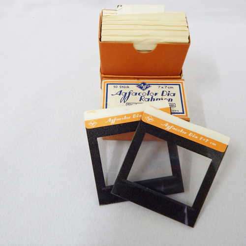 Agfacolor Dia - Rahmen 7x7 10 Stk. unused glass slide frames