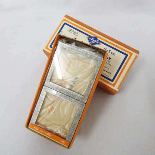 Afgacolor Dia-Rahmen 5x5 Glass slide frames in box - 20 units unused