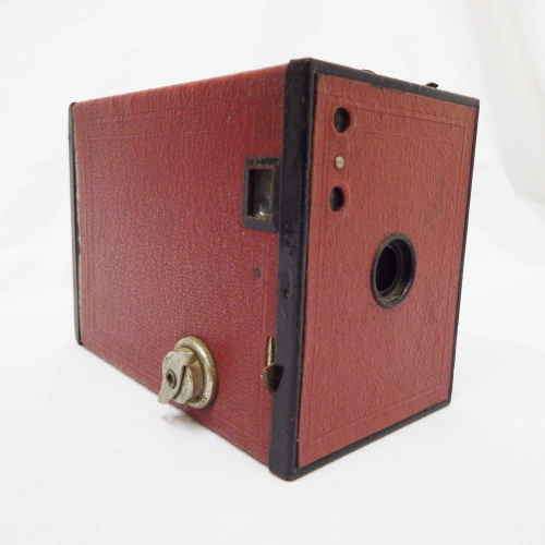 Kodak Eastman No.2 Brownie Model F - Red - 120 film camera - Net tested