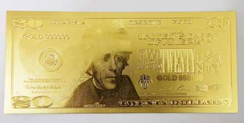 $20 Gold Leaf USA banknote - 2006 series