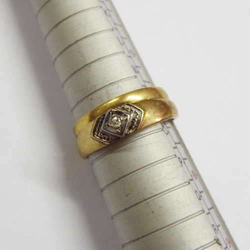 9 kt gold wedding set  - Weighs: 3 g - Size: N 1/2