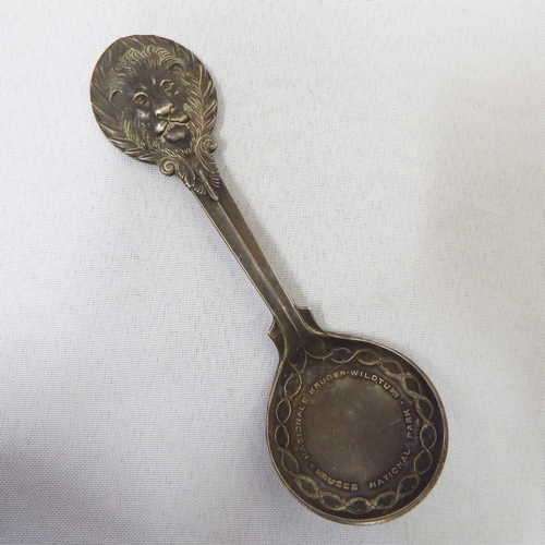 Vintage Kruger National Park spoon with lion's head