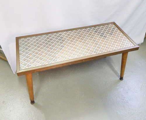 Brass Coffee table - Size: 37 cm x 85.5 cm x 40.5 cm