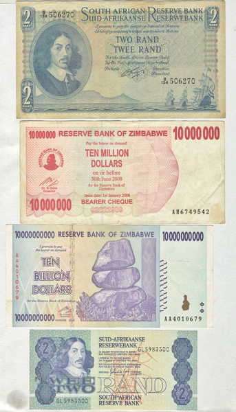 Lot of 12 old South Africa banknotes - decent condition