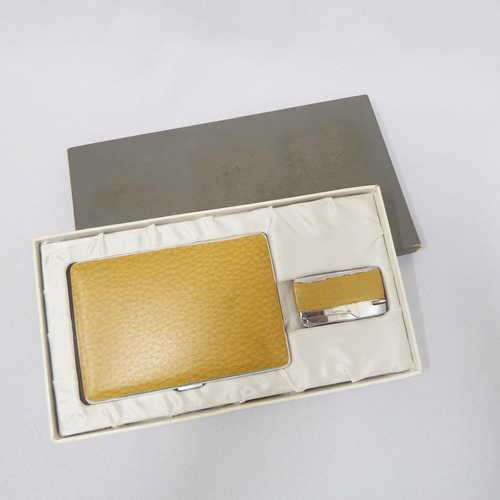 Cyma SkyLight cigarette case and lighter set