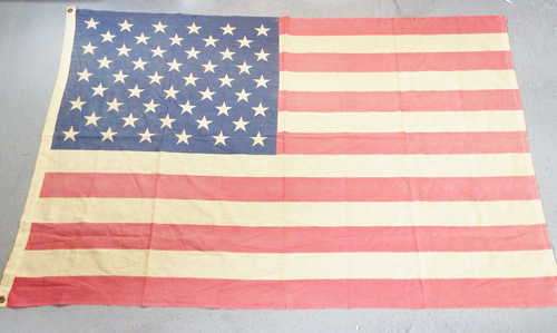 Vintage USA cotton flag - 89.5 cm x 136 cm