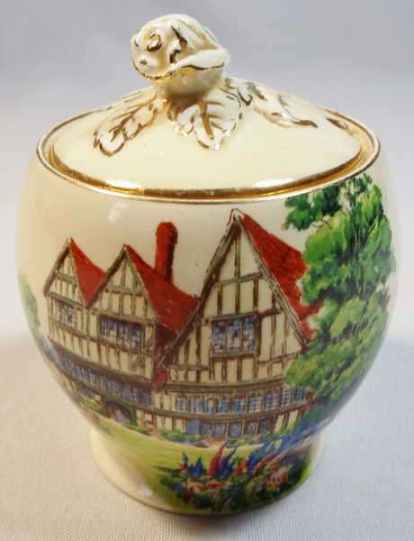 Vintage Royal Winton sugar bowl with lid