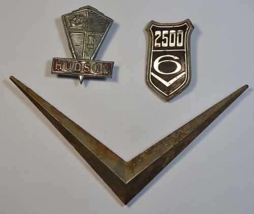 Lot of 3 old car badges