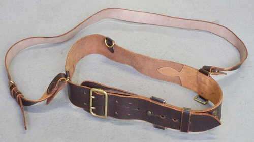 SAM Browne Police leather belt - Size 118 cm long