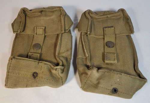 Lot of 2 SADF webbing ammo pouches