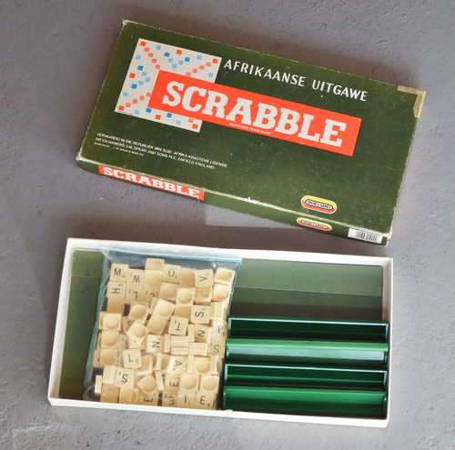 Vintage Scrabble board game - Afrikaans edition - Box 20 x 37 cm